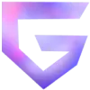 Logotipo do plugin WordPress Greenshift estilizado da letra G com ângulos agudos, apresentando um gradiente de tons de roxo, azul e rosa sobre um fundo transparente.